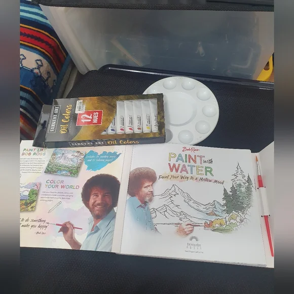Bob Ross Paint with Water Set and Sargent Art Oil Colors - Picture 2 of 5